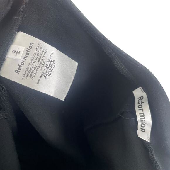 Reformation Graham Pant Legging Zip Leg in Black SIZE Small - Picture 6 of 8